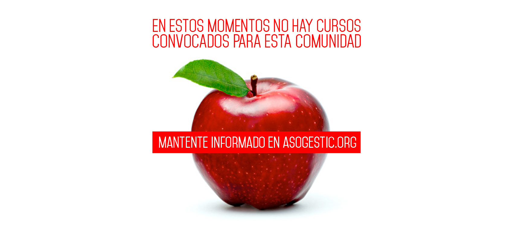 En estos momentos no hay cursos convocados